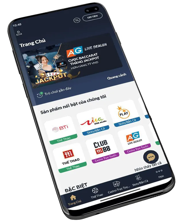Giao diện ứng dụng VIP88 APK trên điện thoại